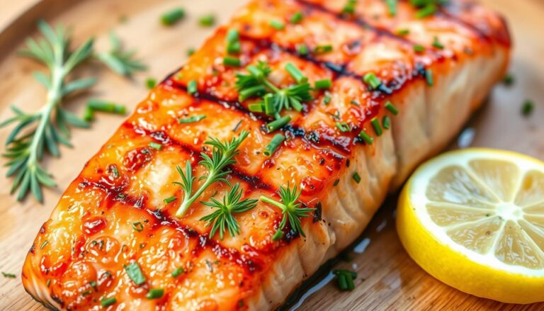 Grilled Lemon Garlic Salmon