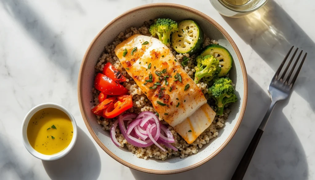 Roasted-Veggie-Tilapia-Grain-Bowl