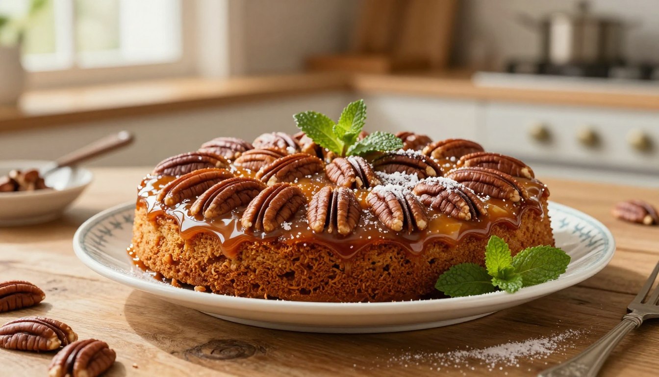 pecan upside down cake