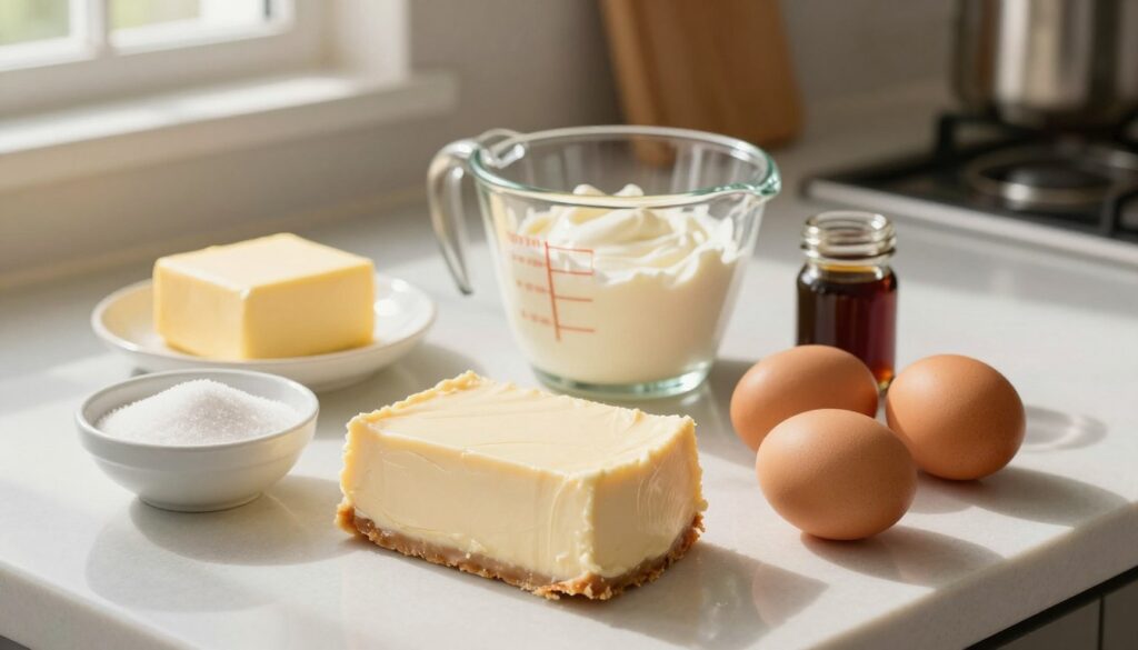 room temperature ingredients for cheesecake