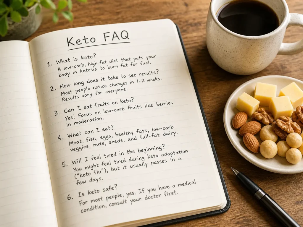 frequently asked questions keto diet for beginners