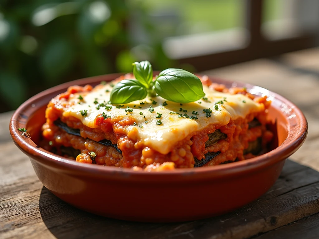 vegetarian moussaka main course mediterranean recipe