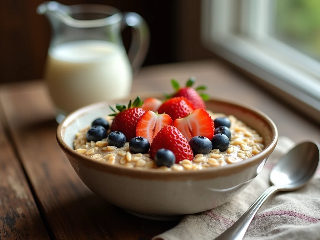 Steel cut oats with berries low glycemic breakfast recipe