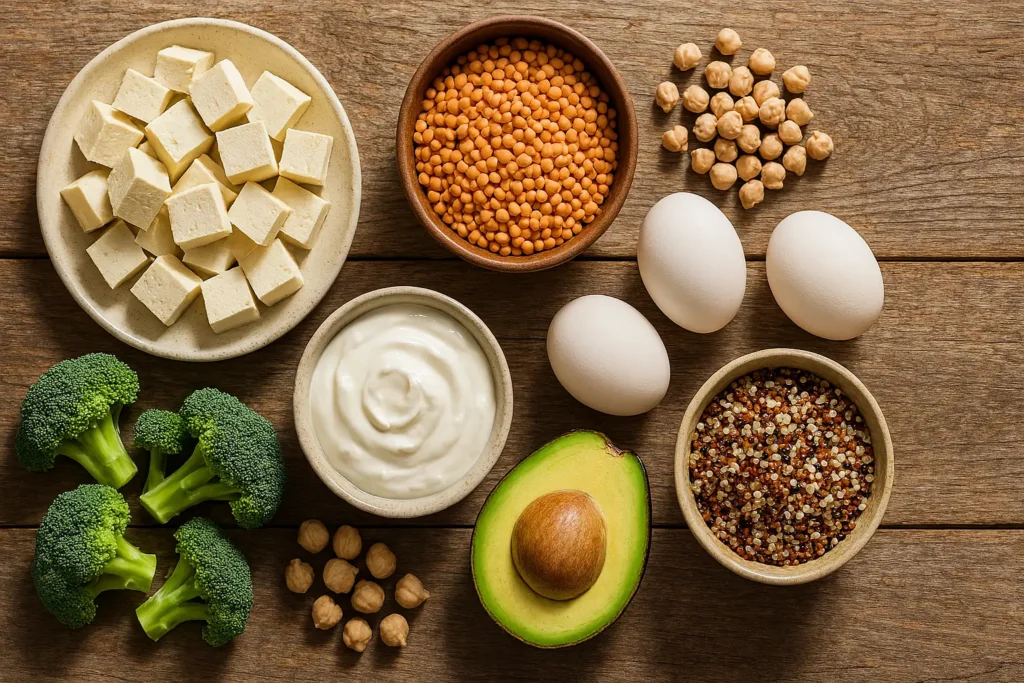 vegetarian high protein meals