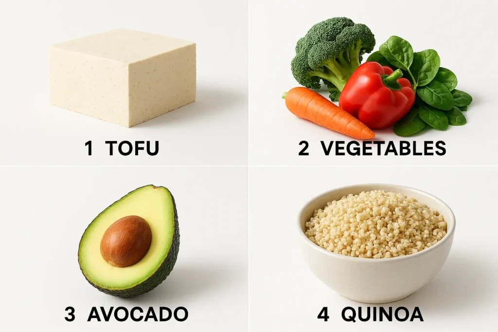 vegetarian high protein meals